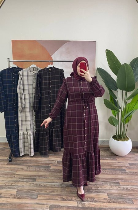 فستان كاروهات